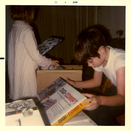 Young Gavin With His First Computer